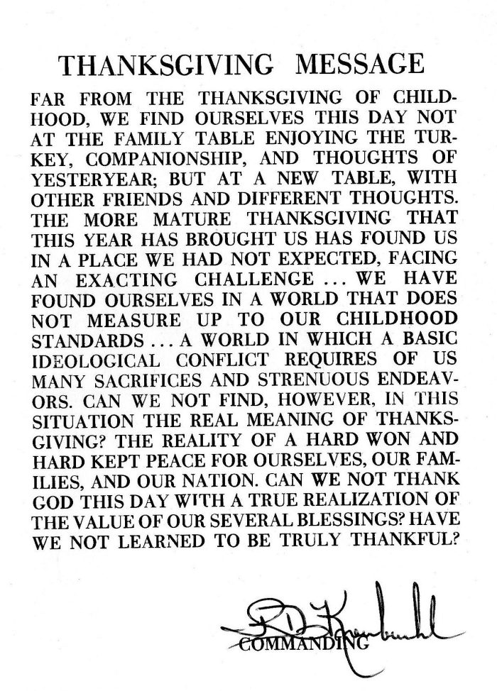 1967 RVN Thanksgiving 2